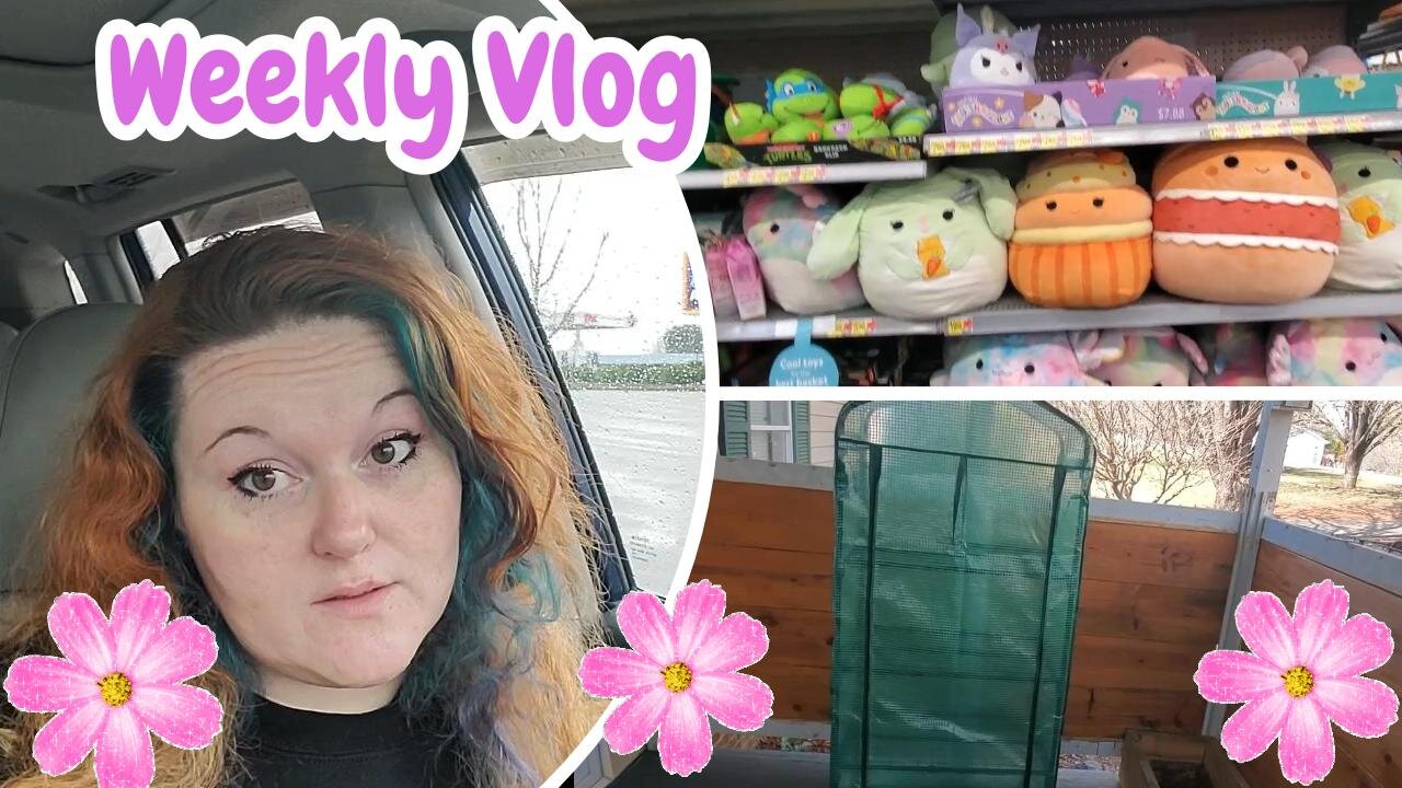 Weekly Vlog #8 | Mini Greenhouse| Real Life | Mom Life | Walmart Easter Stuff | Shop with me