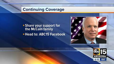 McCain and family makes tough choice to stop treatment for Senator McCain's gioblastoma