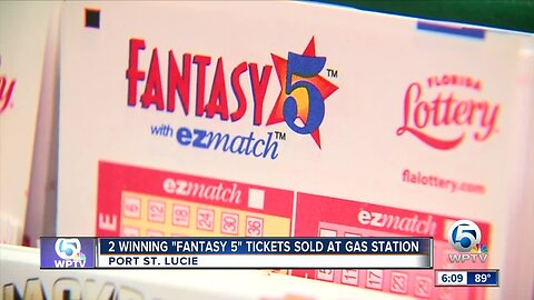 Two winning Fantasy 5 lottery tickets sold at same location