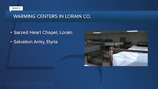 With temperatures drastically dropping, warming centers open in Lorain, Summit counties for those in need