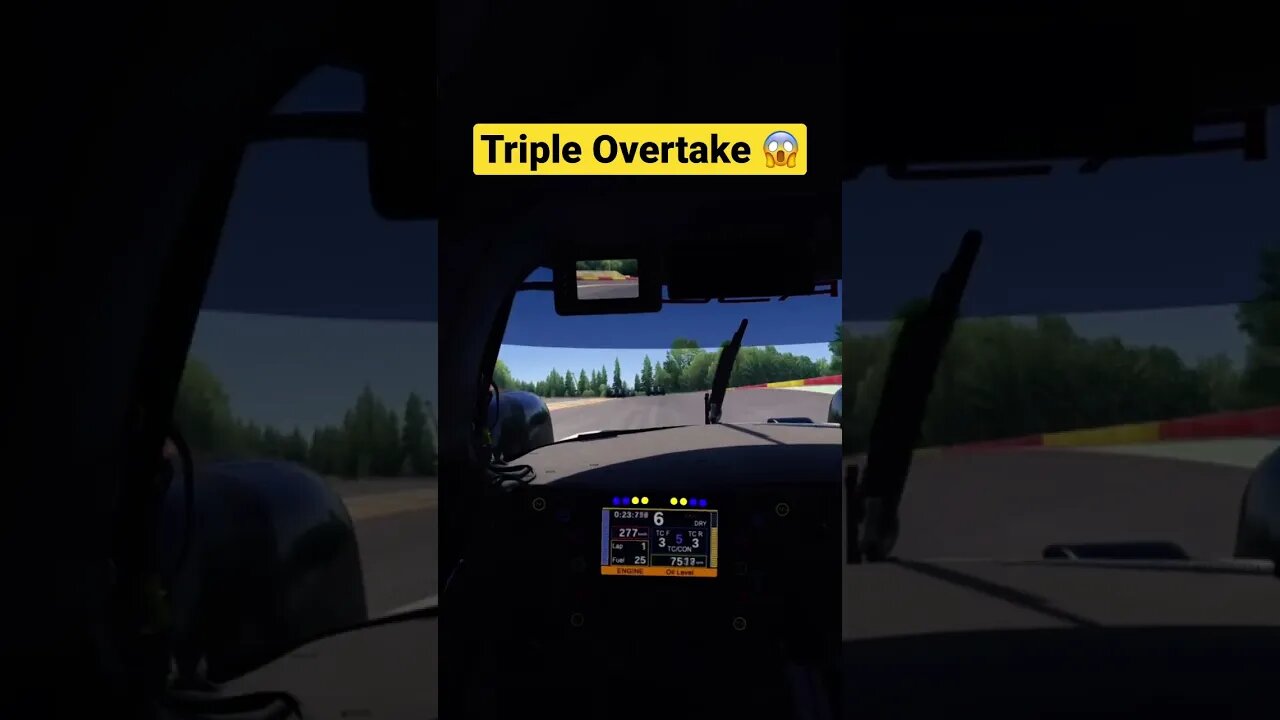 Triple Overtake LMP1 😱 #shorts #assettocorsa #simracing #forzahorizon5