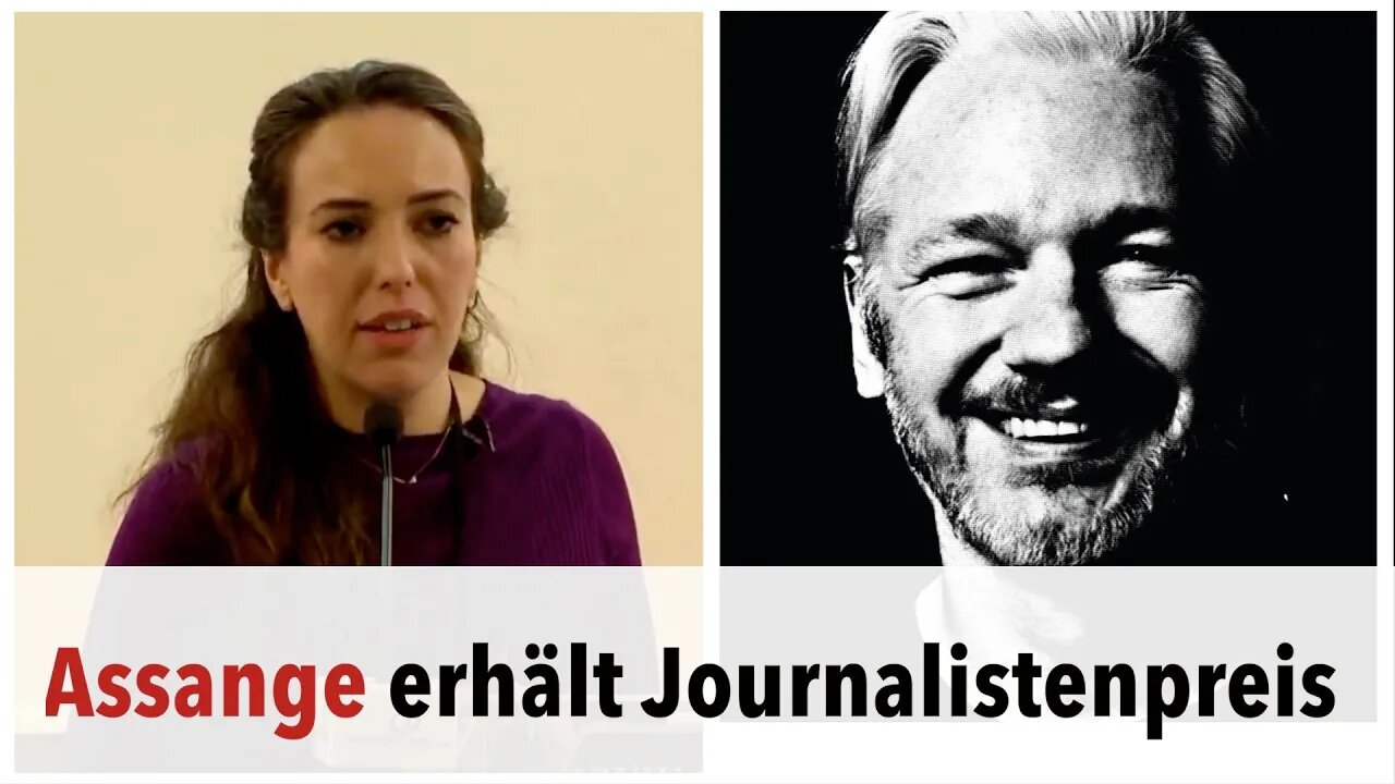 Stella Moris empfängt Preis im Namen von Assange beim Österreichischen Journalisten Club 2022