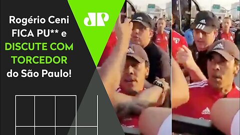 MEU DEUS! Rogério Ceni PARTE PRA CIMA e DISCUTE com torcedor do São Paulo na CHEGADA a Cuiabá!