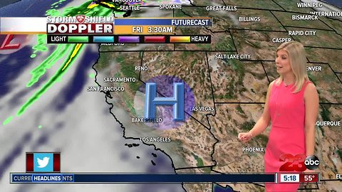 Warming temperatures for the rest of the week