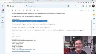 eevBLAB 112 - Purchasing Email SCAM