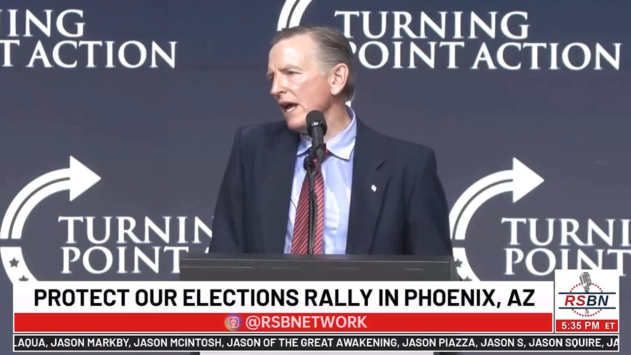 Rep Paul Gosar Demands 14,000 Hours of Tape From J6 Are Released at AZ Rally - 2614