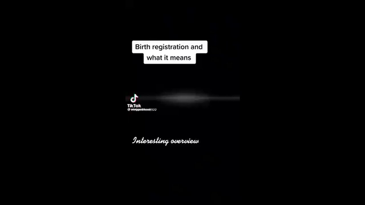Birth Registration And What It Means