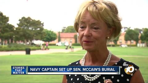 Navy captain arranged McCain's burial