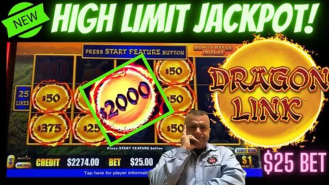 💥Watch This JACKPOT!! High Limit Dragon Link💥!