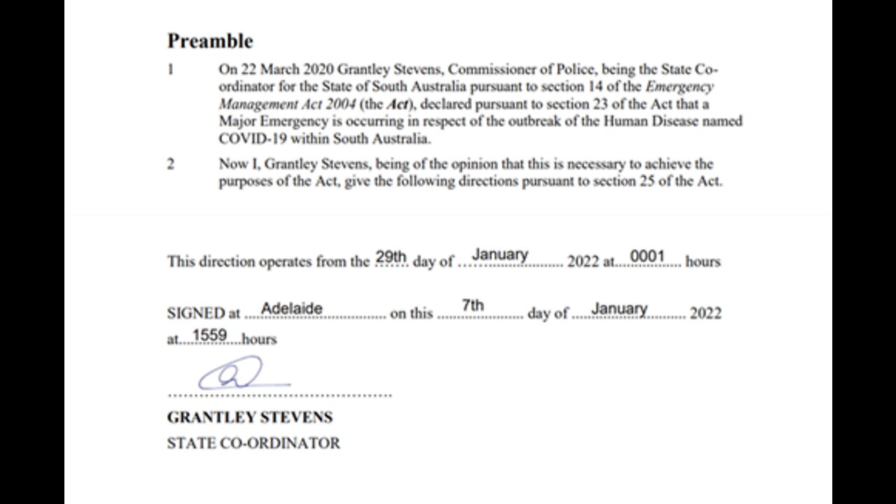 SAIF 23 - Consequences of South Australia's State Coordinator's "OPINION"