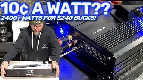 Budget Friendly BASS - just 10¢ a watt! CT Sounds 2000.1D Monoblock Amp Power Tested (results)