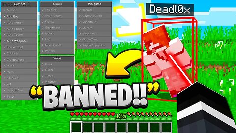 HACKING His Minecraft Server For 24 Hours.. (BANNED)