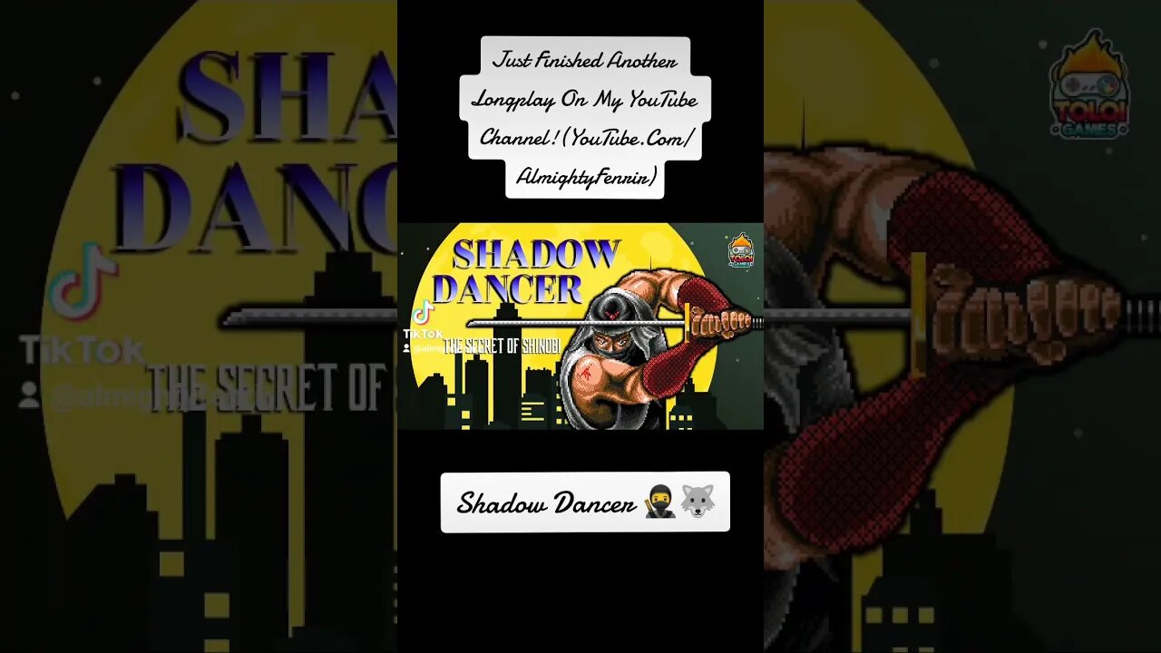 Shadow Dancer Longplay On YouTube Channel Now! (Promotion) #new #game #videogameseries #share