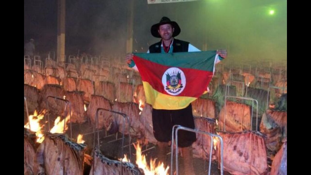 Barbecue Gaucho in Brazil just look at how it's done.