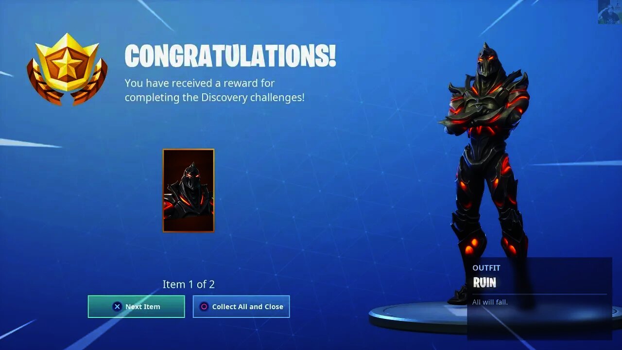 I UNLOCKED THE NEW RUIN SKIN!