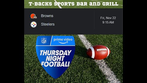 T-Backs Sports Bar and Grill Sports Schedule and Chicken Fajitas special for Friday Nov 22, 2024