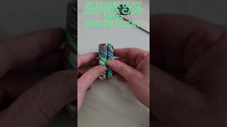 Polymer Clay Natasha Cane with Bullseye Ikat