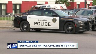 Two Buffalo police officers sent to ECMC, hit by ATV