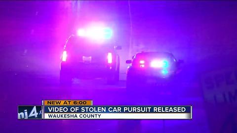 Waukesha Sheriff dash cam captures high speed chase