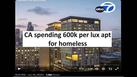 CA spending 600k per apt for homeless