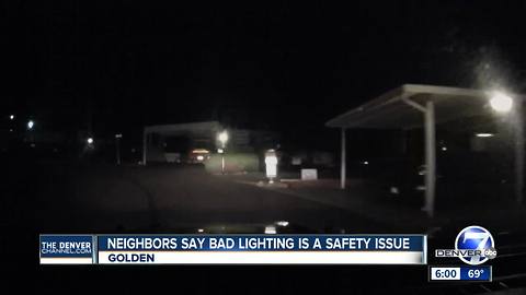 Mobile home community blames poor lighting for recent accident that hurt man