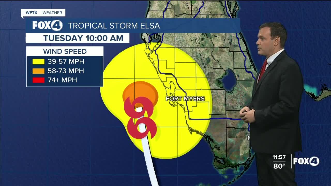 Tropical Storm Elsa update