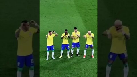 Dancinha do Neymar, Vinícius Jr, Paquetá e Raphinha