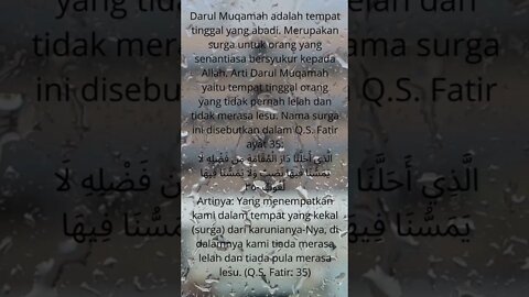 PENGHUNI SURGA DARUL MUQAMAH