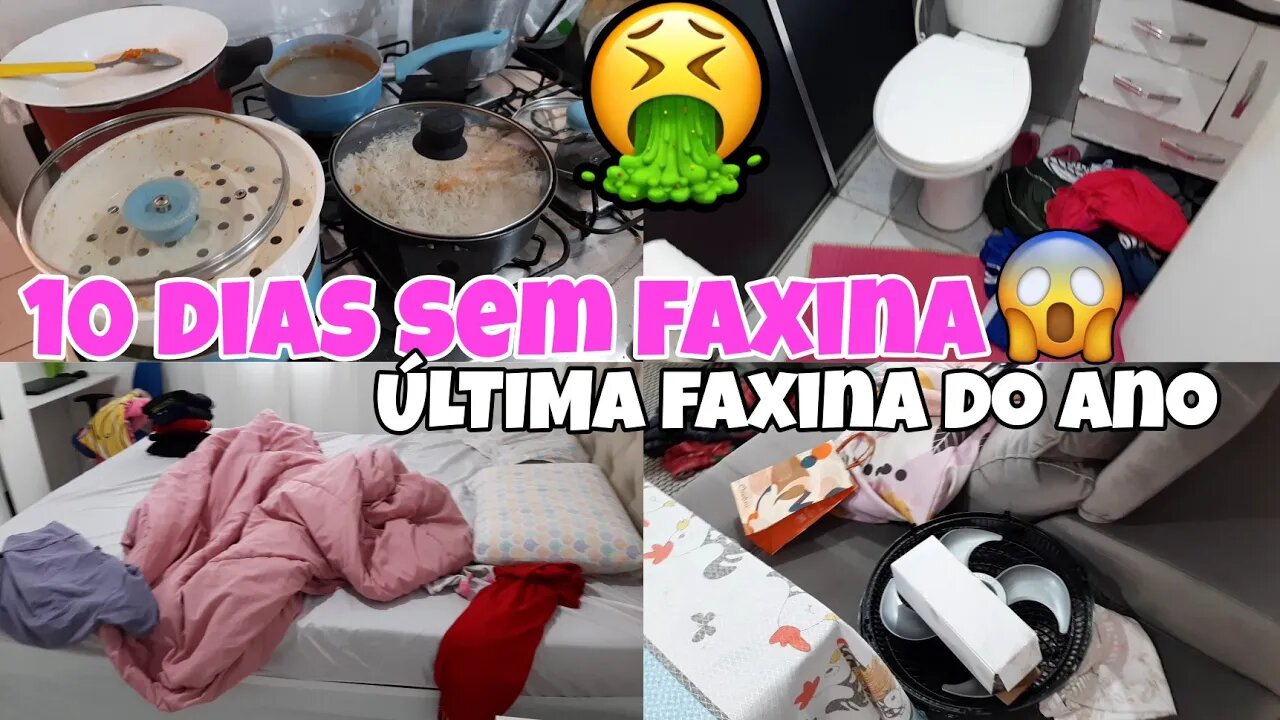 10 DIAS SEM LIMPAR A CASA🤢 ÚLTIMA FAXINA DO ANO