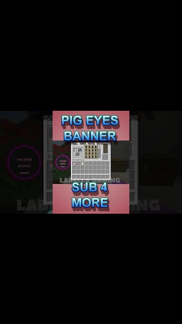 Minecraft: Pig Eyes Banner