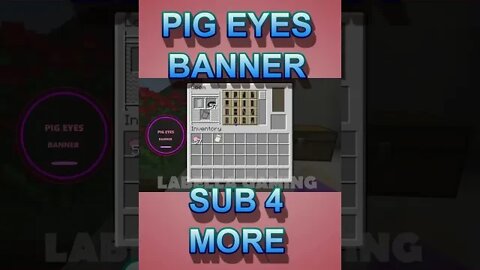 Minecraft: Pig Eyes Banner