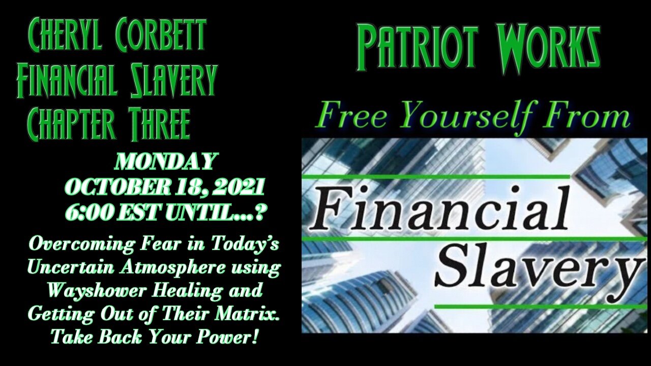 Cheryl Corbett: Free Yourself From Financial Slavery Chapter Three
