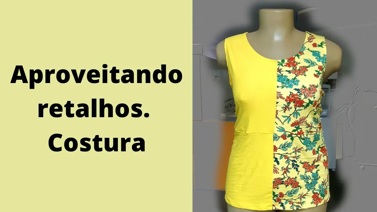 Aproveite retalhos costurando uma blusinha fofa