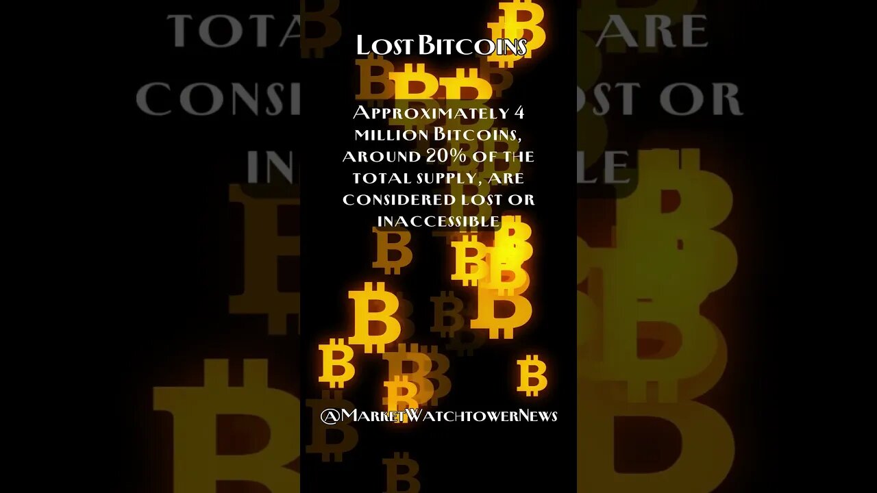 Lost Bitcoins: The Mystery of Lost and Unrecoverable Bitcoins - Fact #6 #shorts