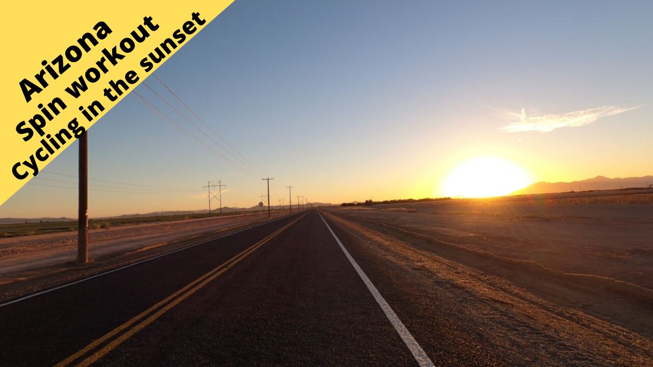 Arizona Maricopa cycling in the sunset