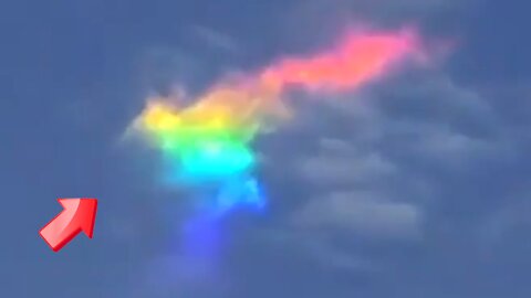 Beautiful iridescent clouding due to overlapping conditions in the sky above [Mysterious]