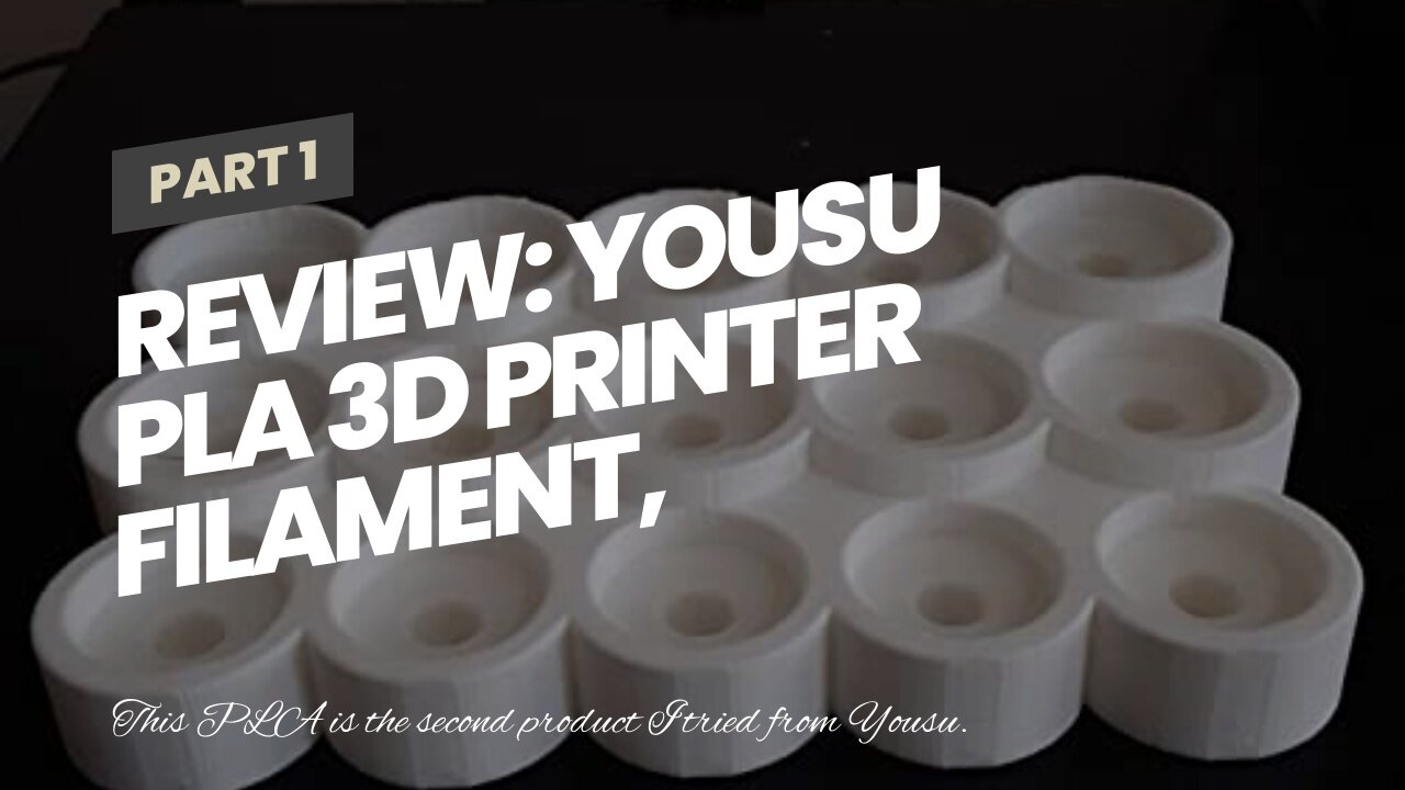 Review: YOUSU PLA 3D Printer Filament, White PLA Filament 1.75mm for 3D Printer & 3D Pen, 1kg (...