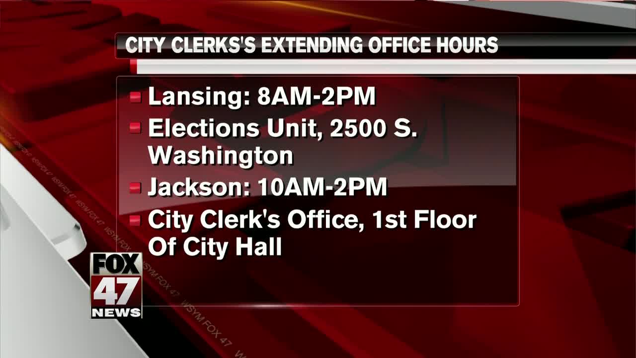 City Clerk office extending hours