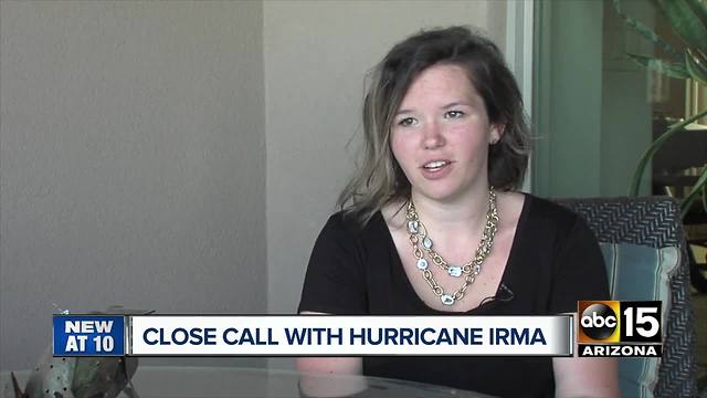 Valley woman survives Hurricane Irma on island