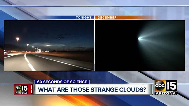 Strange clouds spotted over the west Valley