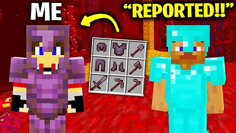 NETHER Update Made Him CRY.. (Minecraft 1.16 Snapshot Netherite)