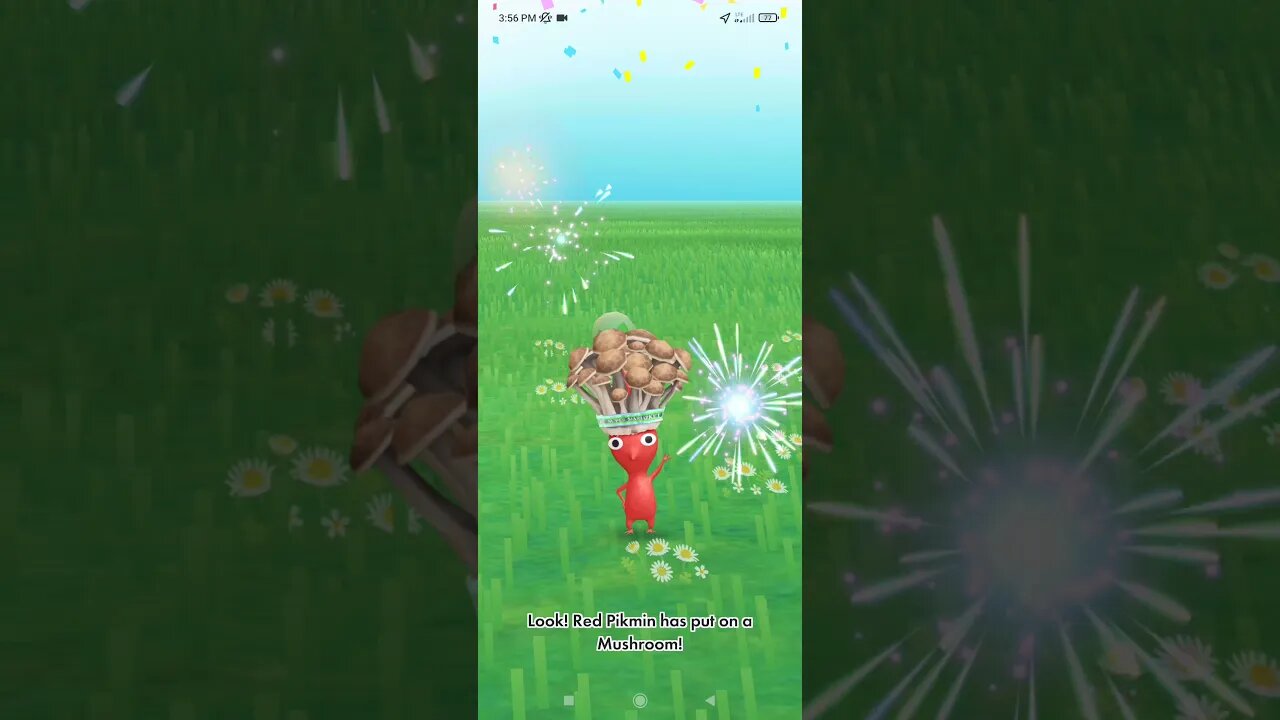 Pikmin Bloom-Red Pikmin With Mushroom Hat