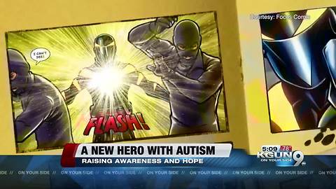 A new super hero with autism was showcased at Tucson's Comic-Con