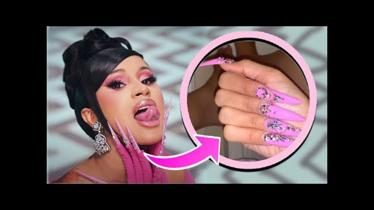 Cardi B's Luxurious Nail Art #shorts