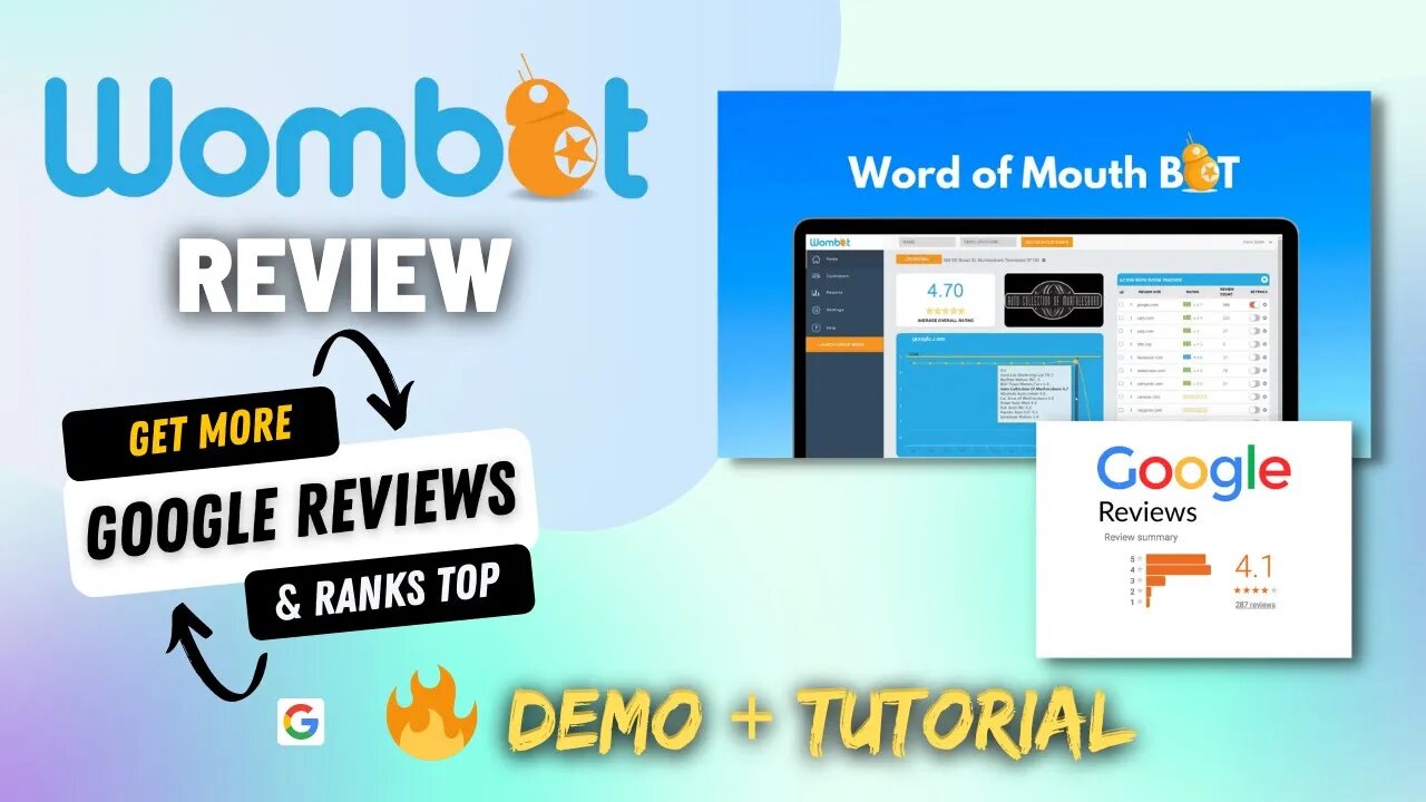 Wombot/Word of Mouth Bot Review [Lifetime Deal] | Get more google reviews on Google Business Listing