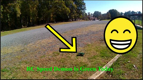 RC Speed Demon Jumping Ramps In A Big Field Part 2 (Green)