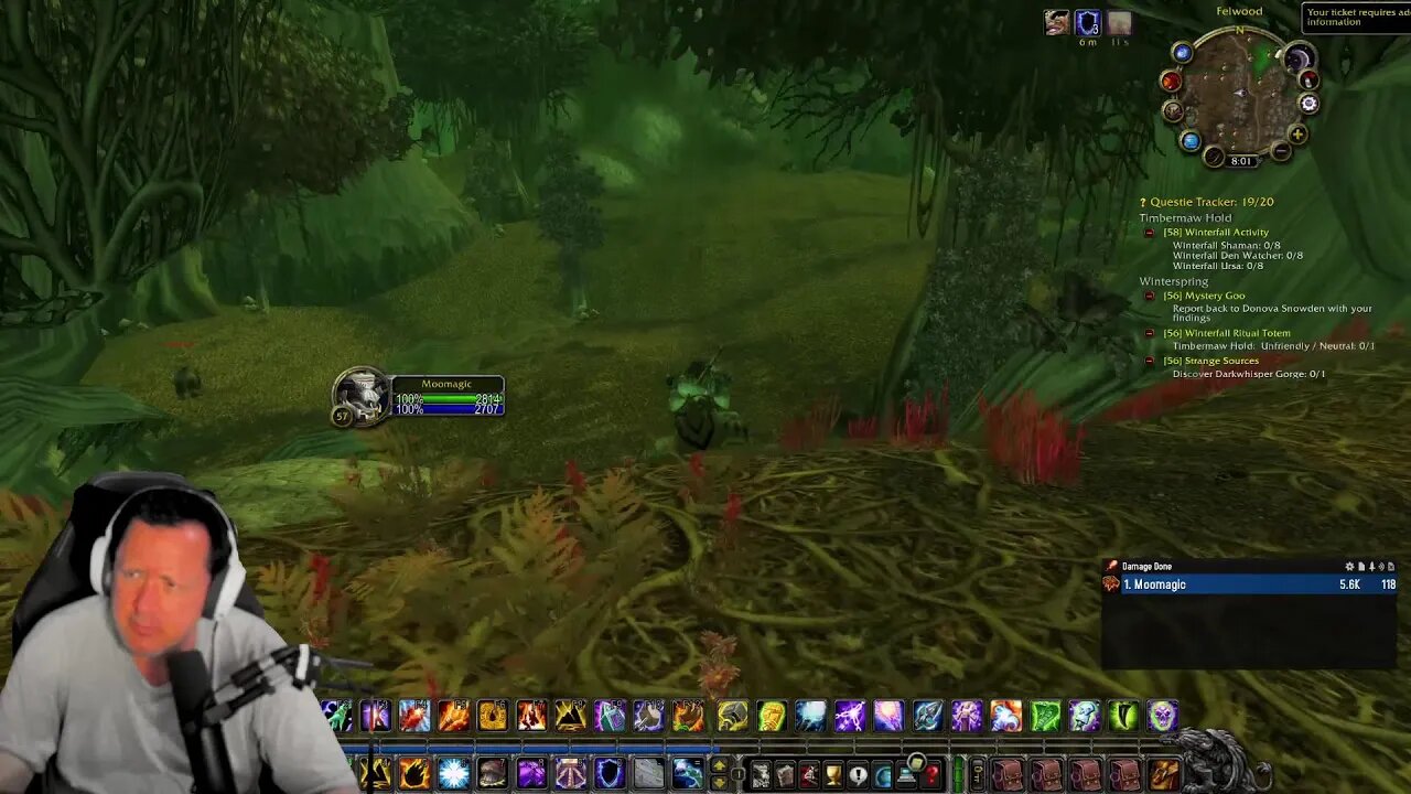 WoW Classic Shammy Leveling Insane Windfury procs!!!
