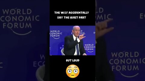 Wef plans for the masses