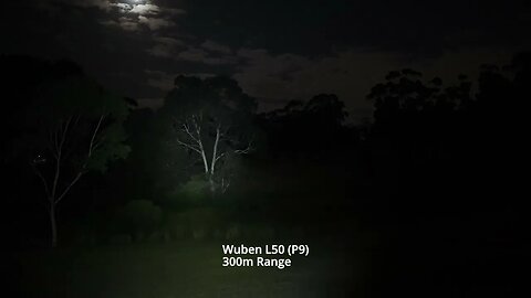 Flashlight Beamshots: Wuben L50