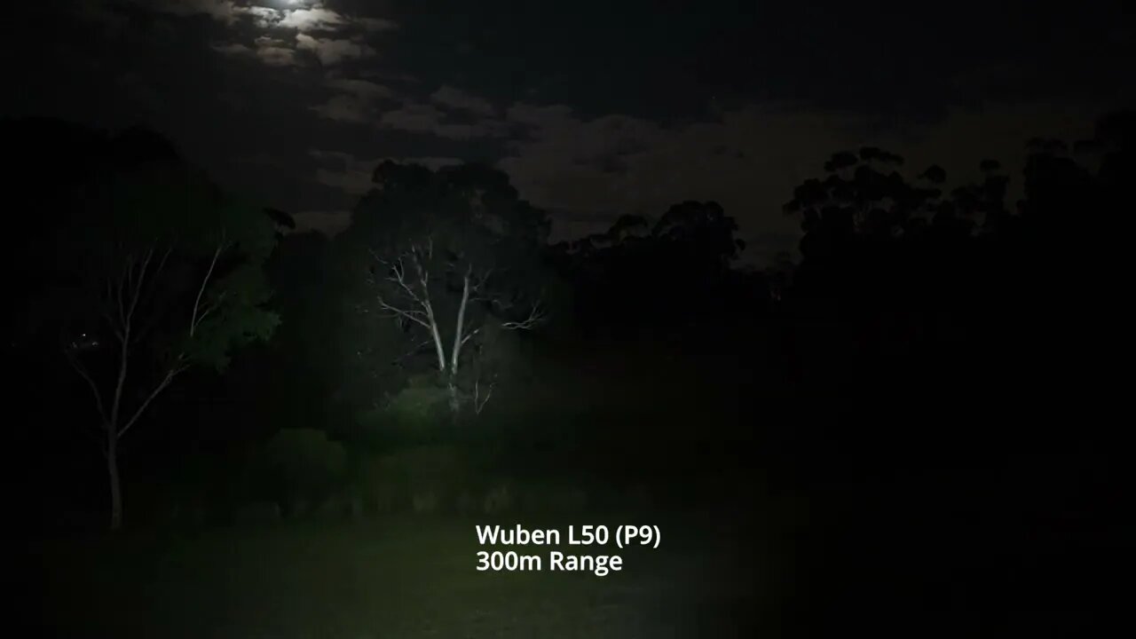 Flashlight Beamshots: Wuben L50